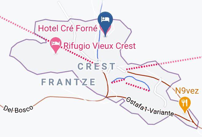 Aosta - Hotel Cre Forne Maps