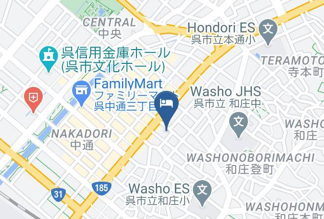 Kure City - Hotel Crecio Kure Hondori Maps