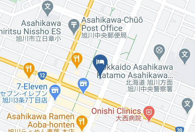 Hotel Crescent Asahikawa Map