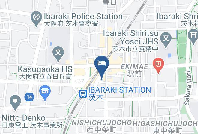 Ibaraki City - Hotel Crest Dio Maps