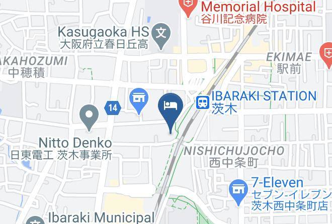 Ibaraki City - Hotel Crest Ibaraki Maps