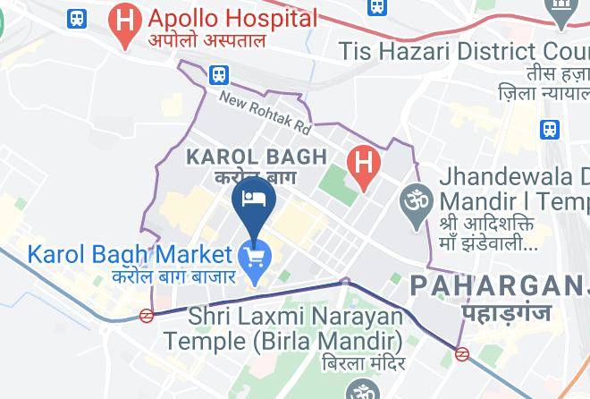 Karol Bagh - Hotel Crest Inn Maps