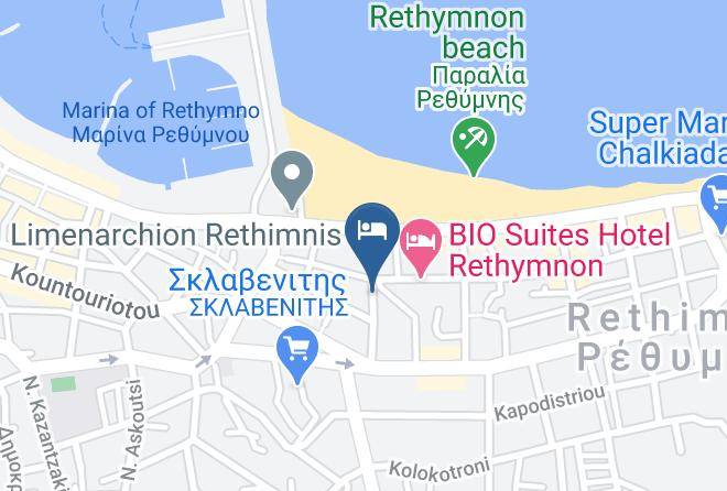 Rethimni - Hotel Creta Beach Hotel Maps