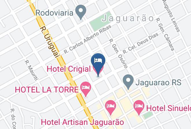 Jaguarao - Hotel Crigial Maps