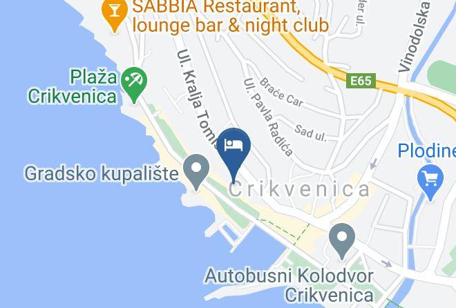 Crikvenica - Hotel Crikvenica Maps