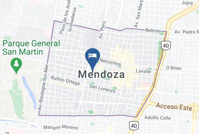 Mendoza - Hotel Crillon Mendoza Maps