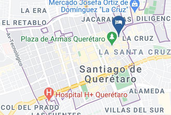 Santiago De Queretaro - Hotel Criol Maps