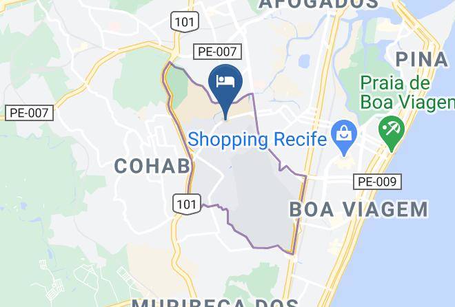 Recife - Hotel Cristal Do Ibura Maps