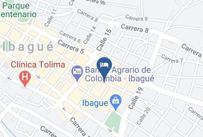 Hotel Cristal Ibague Map