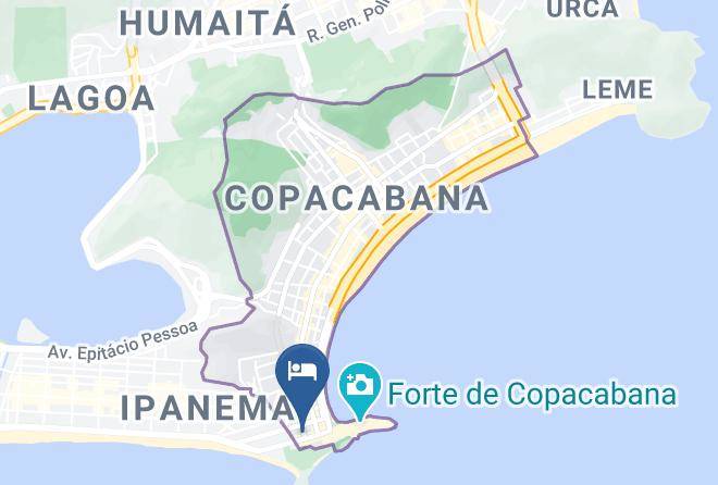 Rio De Janeiro Acabana - Hotel Cristal Palace Maps
