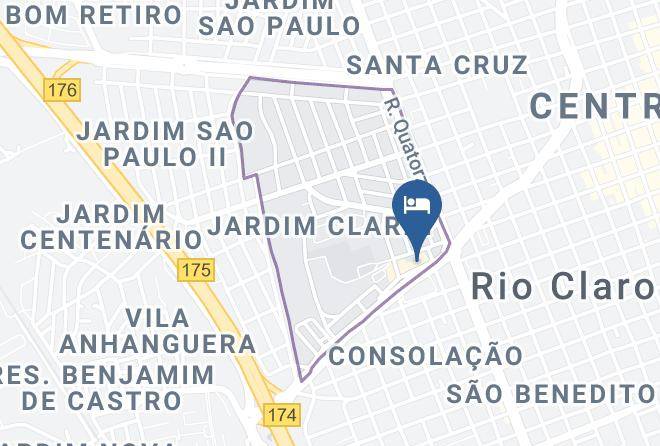 Rio Claro - Hotel Cristal Maps