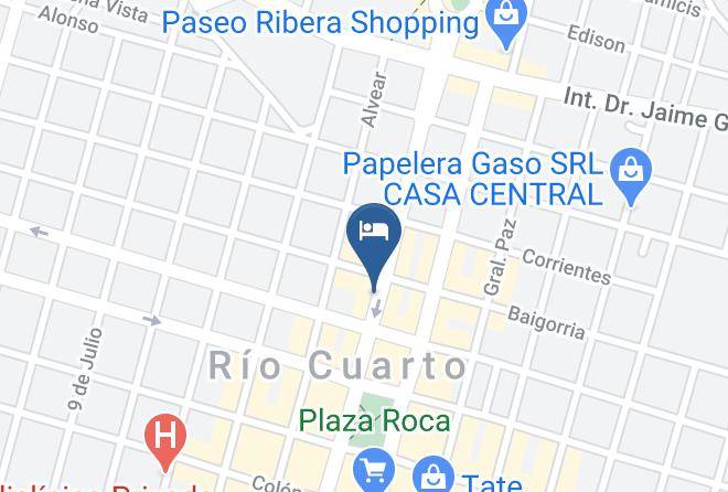 Rio Cuarto Department - Hotel Cristal Maps