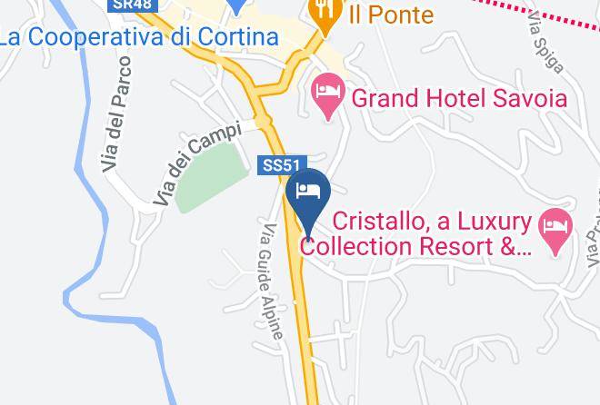 Hotel Cristallino Dampezzo Map