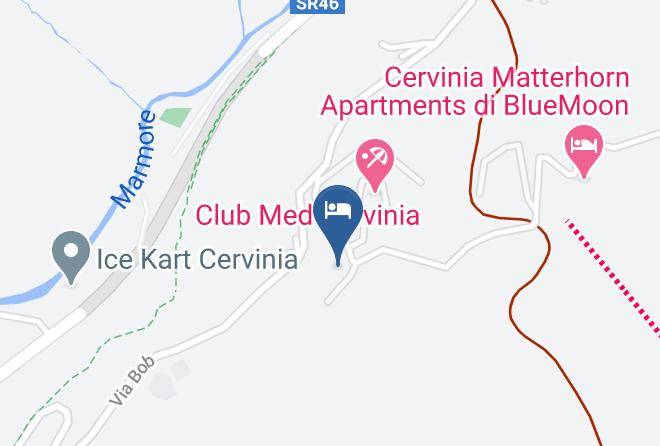 Hotel Cristallo Cervinia Map