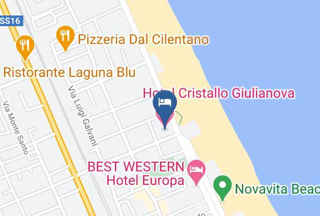 Hotel Cristallo Giulianova Map