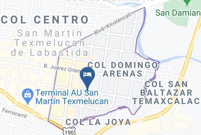 San Martin Texmelucan - Hotel Cristaly Maps