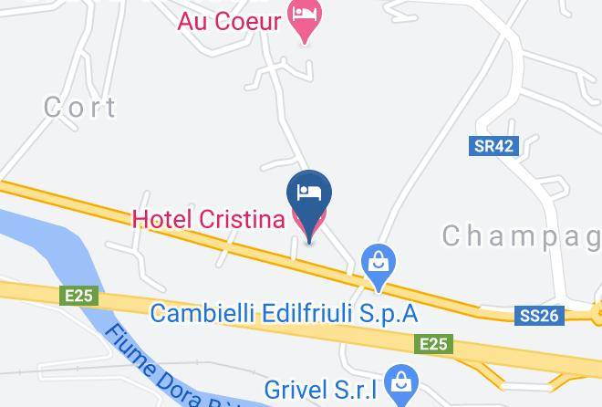 Aosta - Hotel Cristina Maps