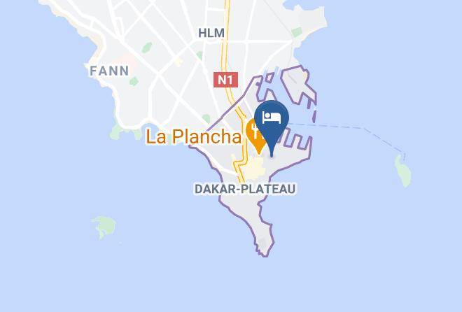 Dakar - Hotel Croix Du Sud Maps