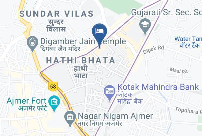 Ajmer - Hotel Cross Lane Maps