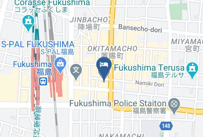 Hotel Crown Hills Fukushima Map