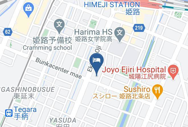 Himeji City - Hotel Crown Hills Himeji Maps
