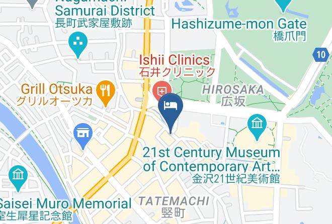 Kanazawa City - Hotel Crown Hills Kanazawa Maps