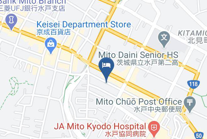 Mito City - Hotel Crown Hills Katsuta Maps
