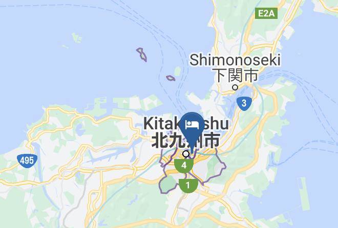 Kitakyushu City Kokurakita Ward - Hotel Crown Hills Kokura Maps
