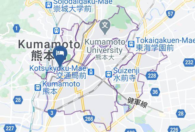 Kumamoto City Chuo Ward - Hotel Crown Hills Kumamoto Maps