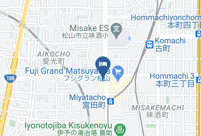 Matsuyama City - Hotel Crown Hills Matsuyama Maps