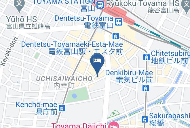 Toyama City - Hotel Crown Hills Toyama Maps