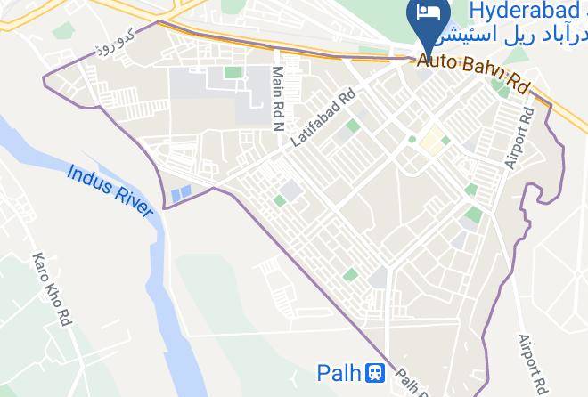 Karachi - Hotel Crown Hyderabad Maps