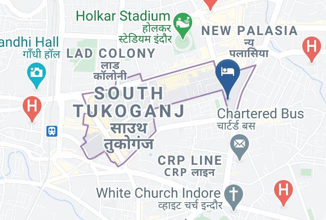 Indore - Hotel Crown Palace Maps