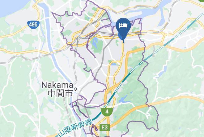 Kitakyushu City Yahatanishi Ward - Hotel Crown Palais Kitakyushu Maps