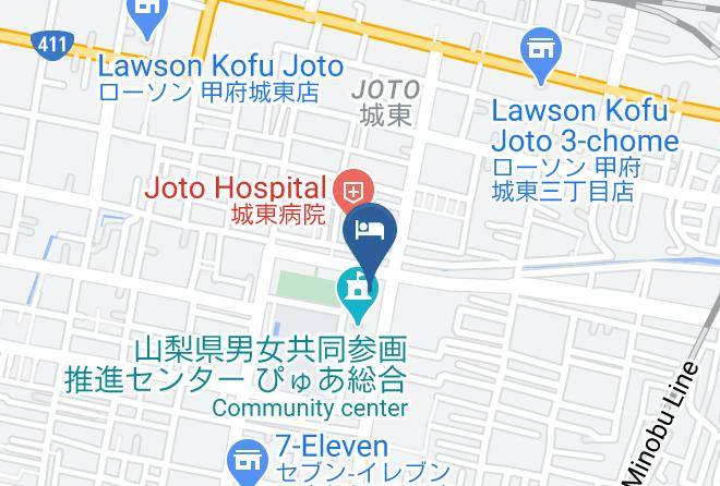 Kofu City - Hotel Crown Palais Kofu Maps