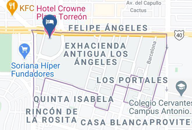 Torreon - Hotel Crowne Plaza Torreon Maps
