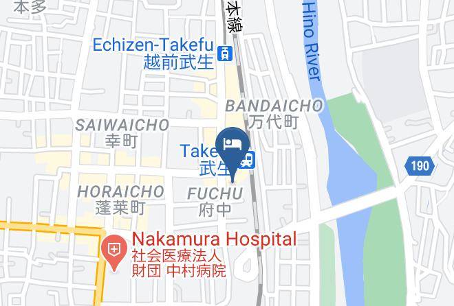 Hotel Crownhills Takefu Map