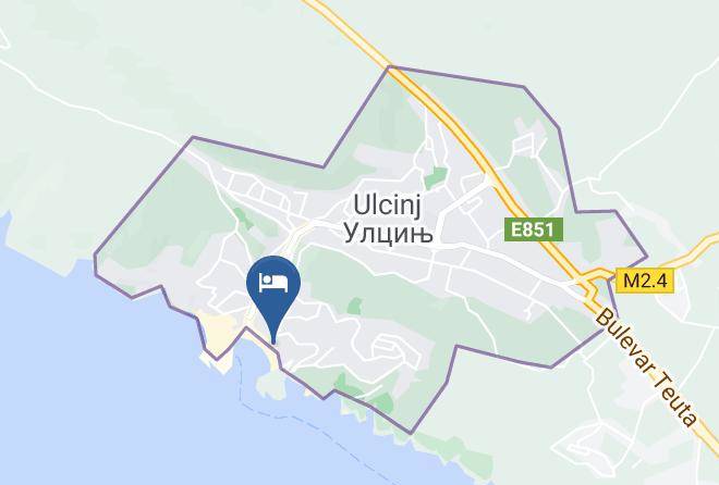 Ulcinj - Hotel Cruiser Montenegro Maps