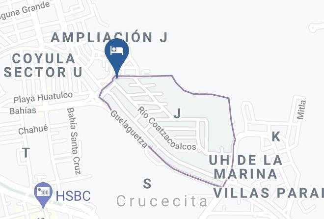 Santa Maria Huatulco - Hotel Cruzanta Maps