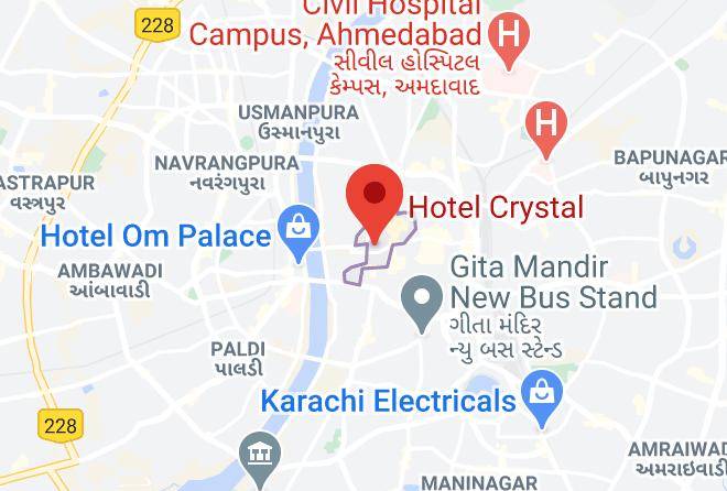 Ahmadabad - Hotel Crystal Maps