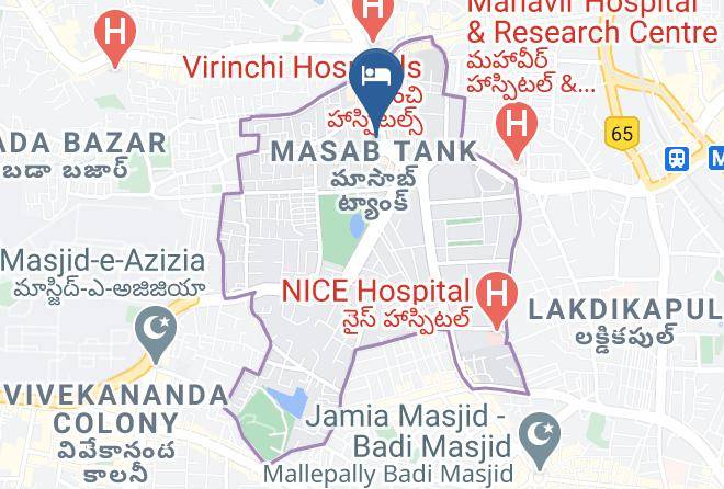 Hotel Crystal Banjara Map
