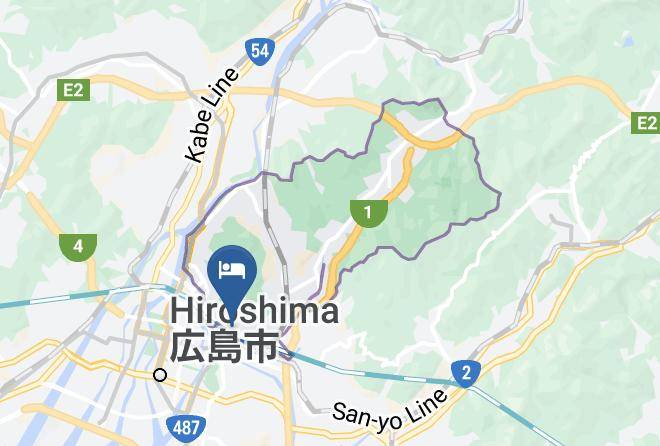 Hiroshima City Higashi Ward - Hotel Crystal Hiroshima Maps