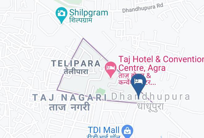 Agra - Hotel Crystal Inn Maps