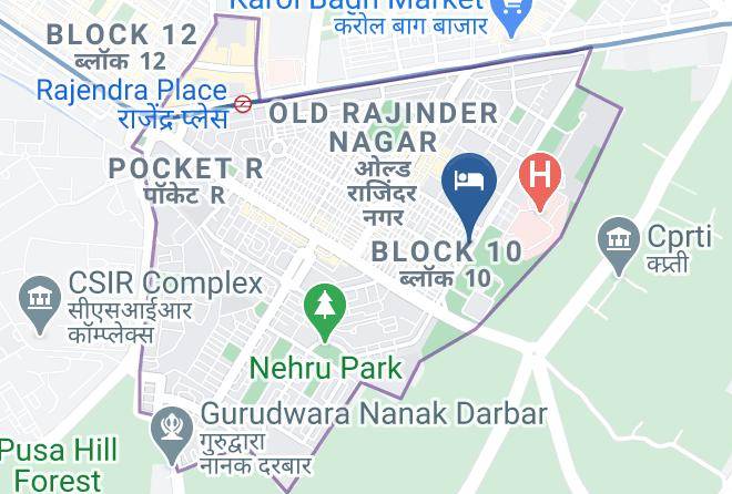 New Delhi - Hotel Crystal Palace Maps