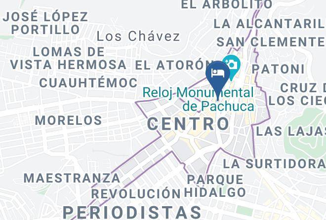 Pachuca De Soto - Hotel Cuahtemoc Maps