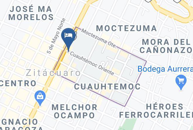 Zitacuaro - Hotel Cuahutemoc Maps