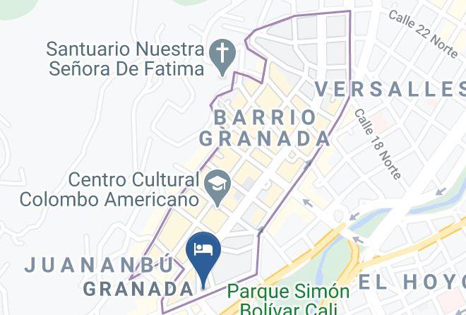 Hotel Cuarta Avenida Map