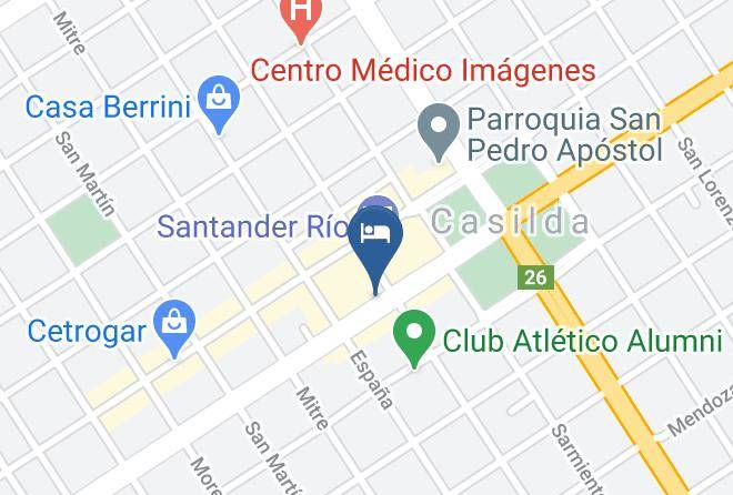 Caseros Department - Hotel Cuatro Plazas Maps