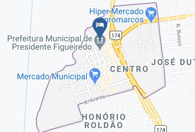 Presidente Figueiredo - Hotel Cuca Legal Maps