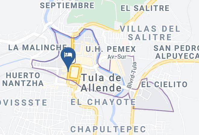 Tula De Allende - Hotel Cuellar Maps